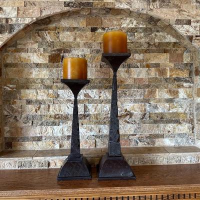 PAIR OF CANDLE HOLDERS