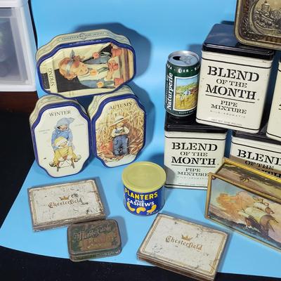 Assorted Vintage Tins