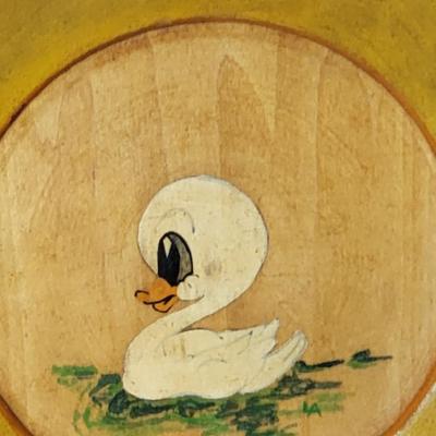 Antique Wooden Disney Character Chargers Plates