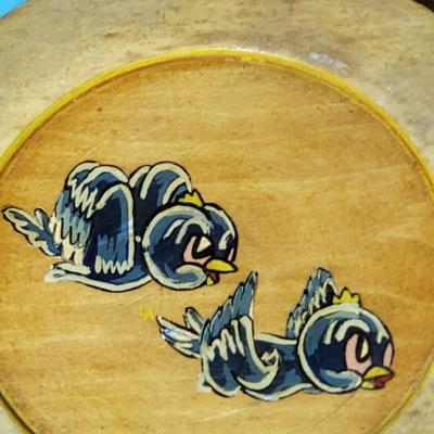 Antique Wooden Disney Character Chargers Plates