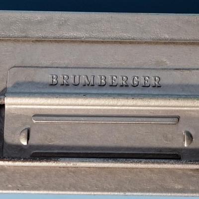 Vintage Brumberger Metal Slides Case