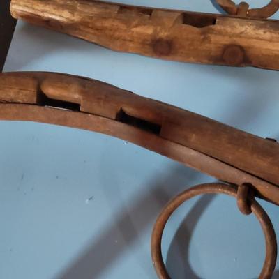 Antique Wooden Yokes & Noddy