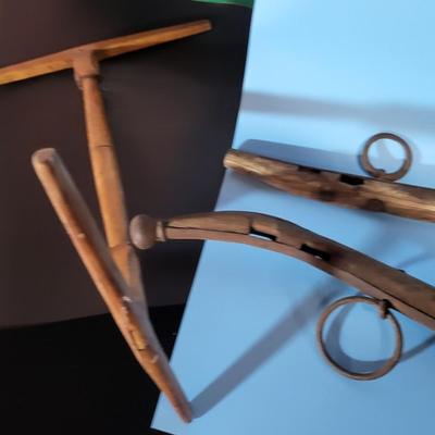 Antique Wooden Yokes & Noddy
