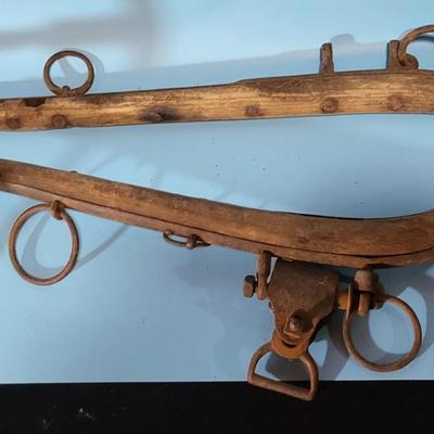 Antique Wooden Yokes & Noddy