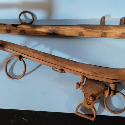 Antique Wooden Yokes & Noddy