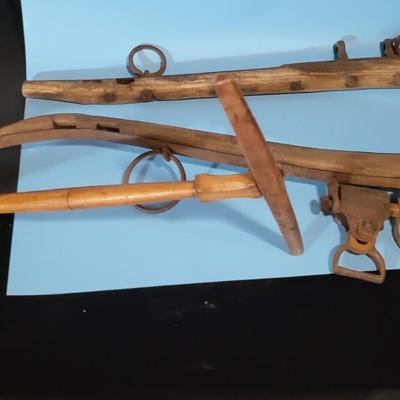 Antique Wooden Yokes & Noddy