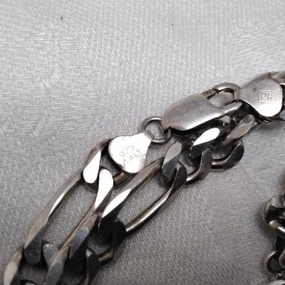 Rare Pietersite With Rare Blue Chariote Accent 20" Italian 925 Necklace