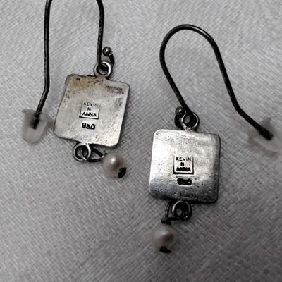 Kevin & Anna Cultured Pearl 950 Earrings