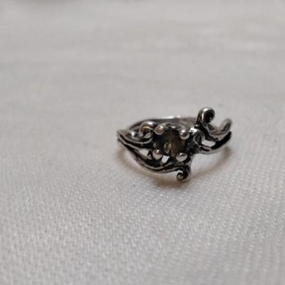 Antique Citrine 925 Ring Size 5.5