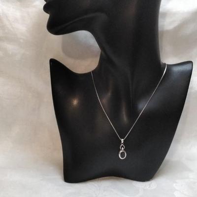 Antique Garnet 925 18" Necklace