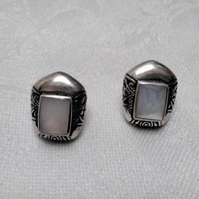 Vintage Mother of Pearl 925 Earrings