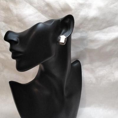 Vintage Mother of Pearl 925 Earrings