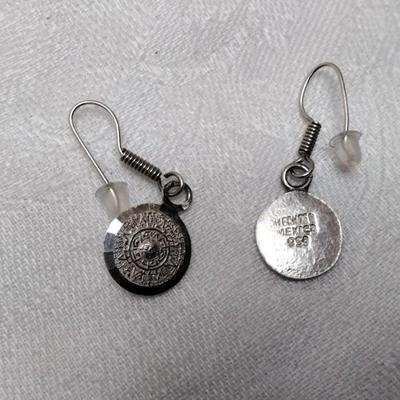 Vintage Aztec Mexico 950 Earrings