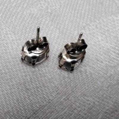Vintage Aquamarine 925 Earrings
