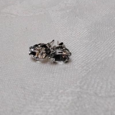 Vintage Aquamarine 925 Earrings