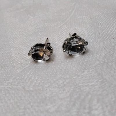 Vintage Aquamarine 925 Earrings