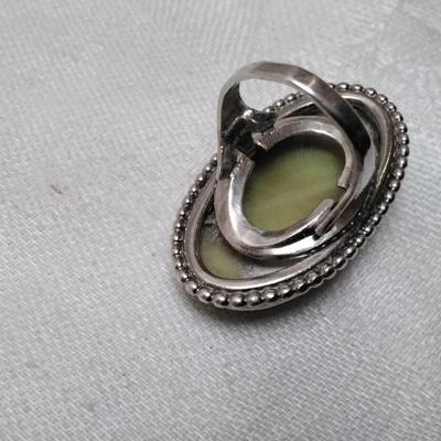 Rare Green Turquoise LSP CO. 925 Ring Size 5