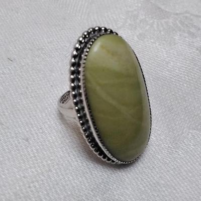 Rare Green Turquoise LSP CO. 925 Ring Size 5