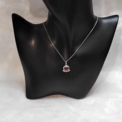 Antique Carnelian 18" 925 Necklace