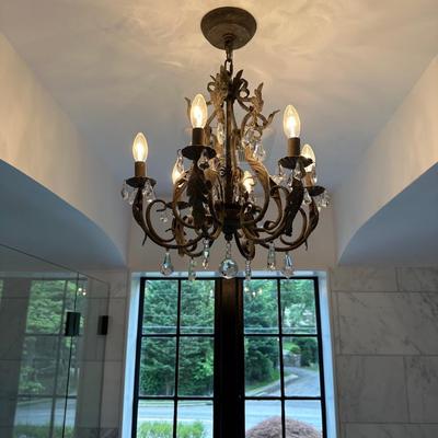 Restoration Hardware Chandelier â€˜- Antique Pewter