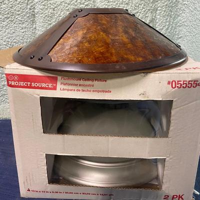 1 Ceiling Fixture and One Shade