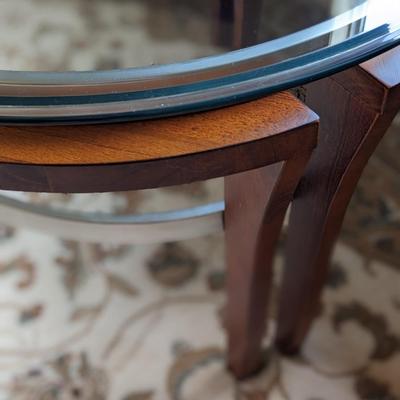 Fusion Round Cocktail Table Thoroughly Modern Collection by Bassett Mirror