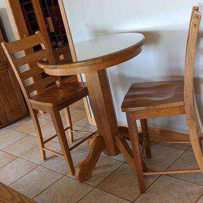 Solid Oak Bistro Set
