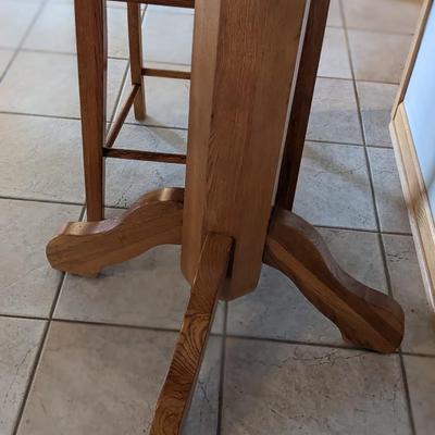 Solid Oak Bistro Set