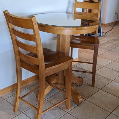 Solid Oak Bistro Set