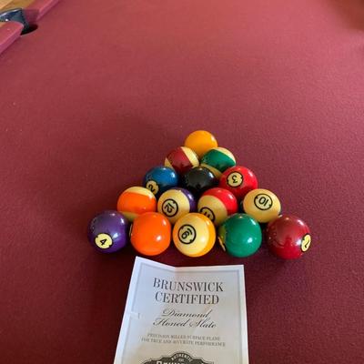 Incredible 8' Brunswick Highlander Pool Table and Ping Pong Table