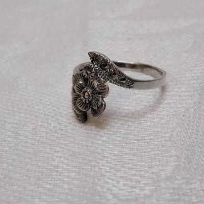 Antique Marcasite 925 Ring Size 7
