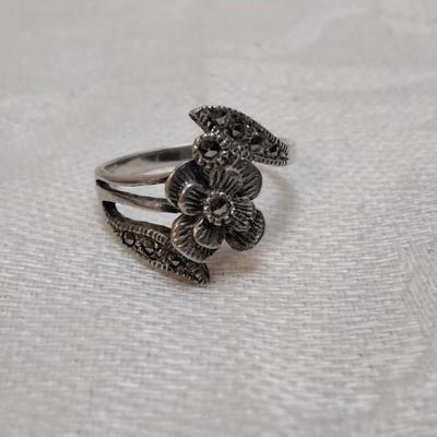 Antique Marcasite 925 Ring Size 7