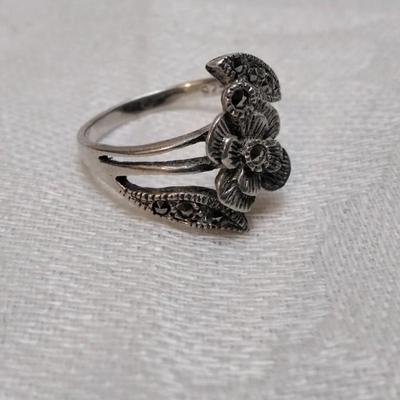 Antique Marcasite 925 Ring Size 7