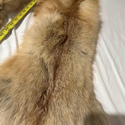 Tanned Fox Tube Hides