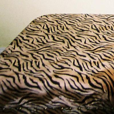 Animal print ottoman