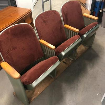 Vintage cinema seats