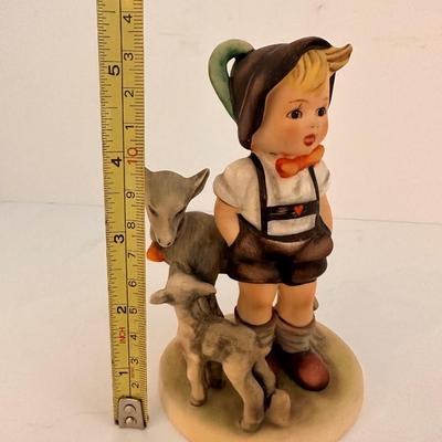 Hummel Boy, Sheep Figurine