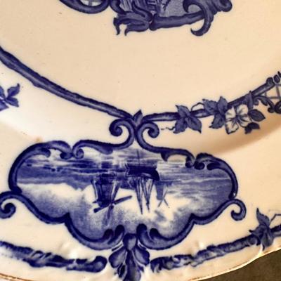 12 Pc Delftland England China Plate Set