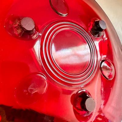 Vintage Cranberry Glass Glassware Lot