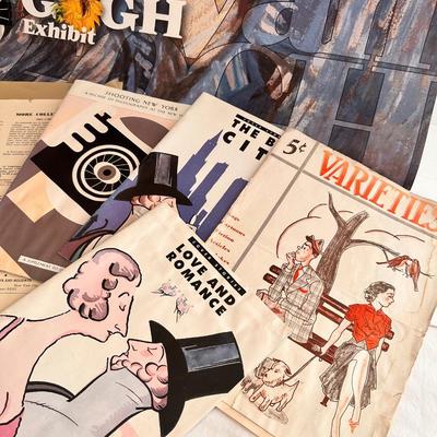 Van Gogh Poster and Vintage Publication Lot