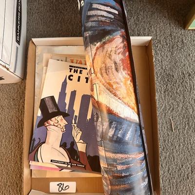 Van Gogh Poster and Vintage Publication Lot