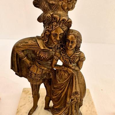 Marble Base Victorian Girandole Set
