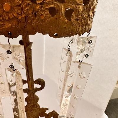 Marble Base Victorian Girandole Set