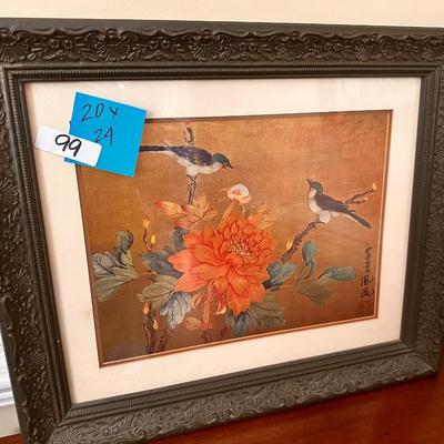 Framed Bird Print