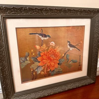Framed Bird Print
