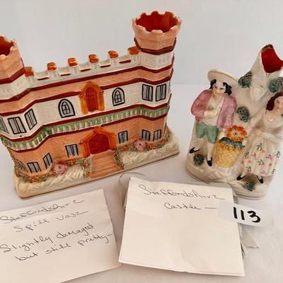 Staffordshire Antique Glass Lot
