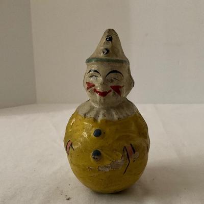 Antique Wobbling Clown