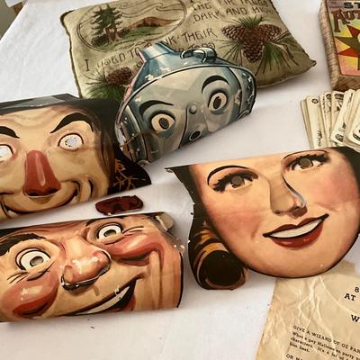 Antique Game, Wizard of Oz Masks, and More Lot