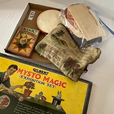 Antique Game, Wizard of Oz Masks, and More Lot