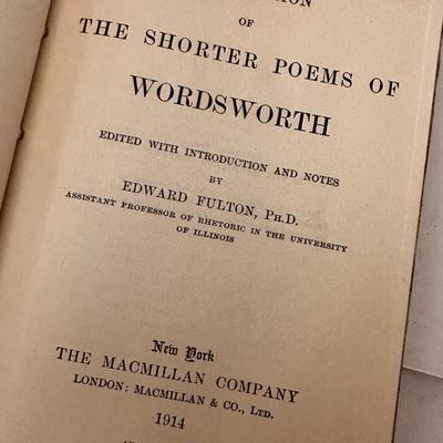 Vintage to Antique Poetry Book Lot